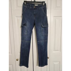 Sexy fabulous size 5 juniors cargo straight leg jeans